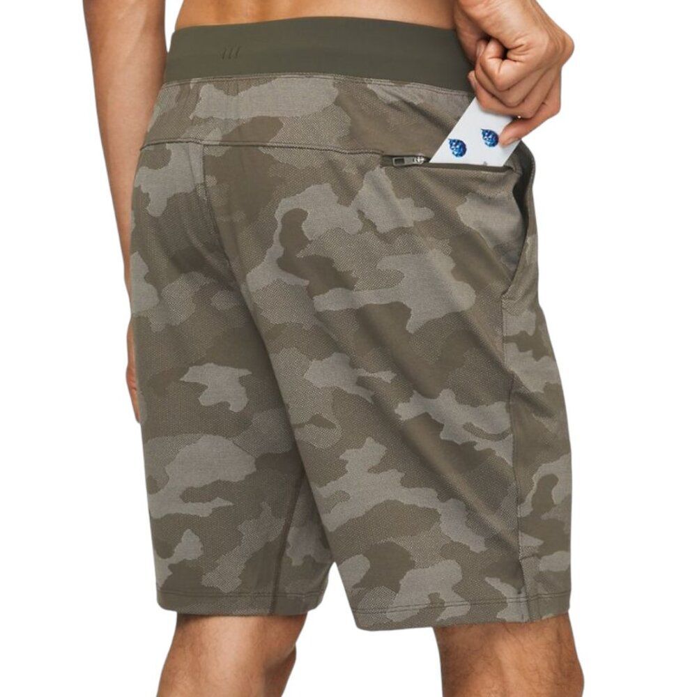 LULULEMON‎ T.H.E. Short 7" Mesh Mesh Camo Max Dark Olive Green Small